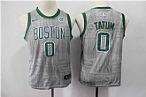 Youth Celtics 0 Jayson Tatum Gray Nike Swingman Jersey